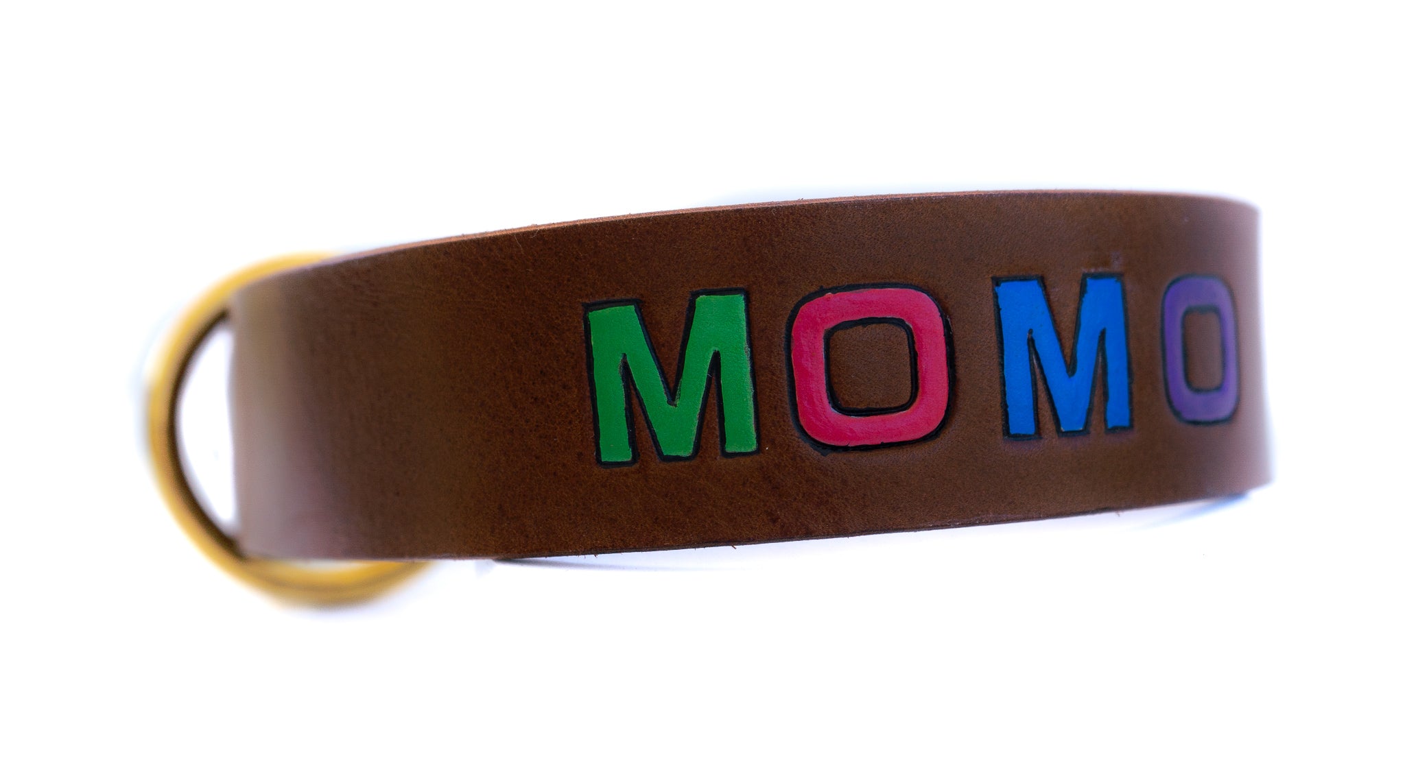 Handmade Dog Collar with Personalized Name Colorful 2