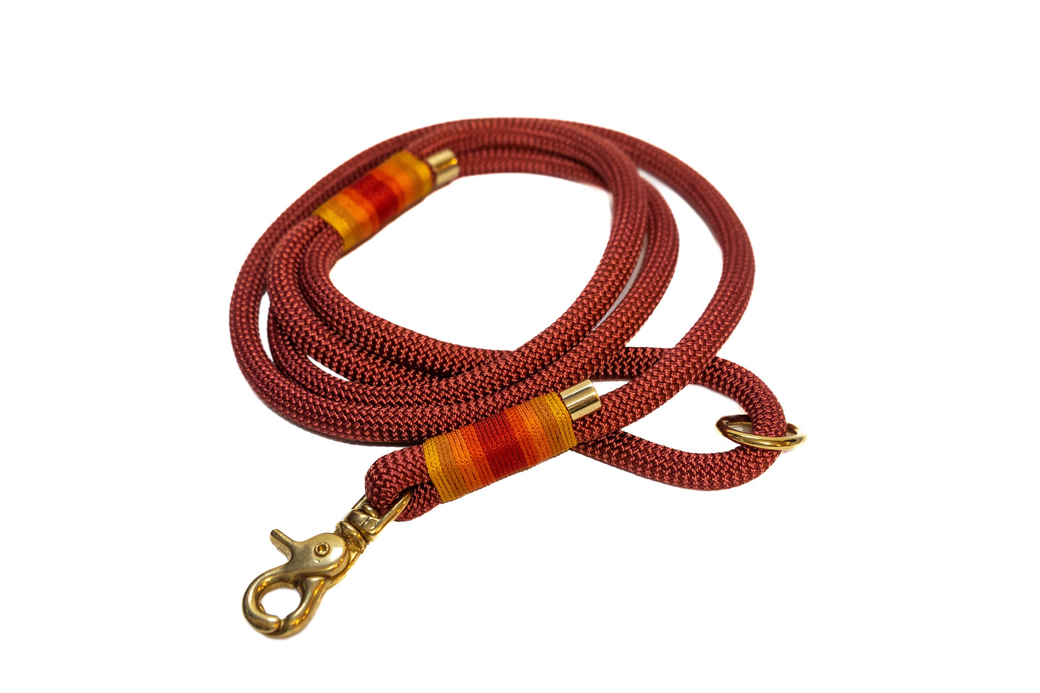 Rusty Red Rope Dog Leash