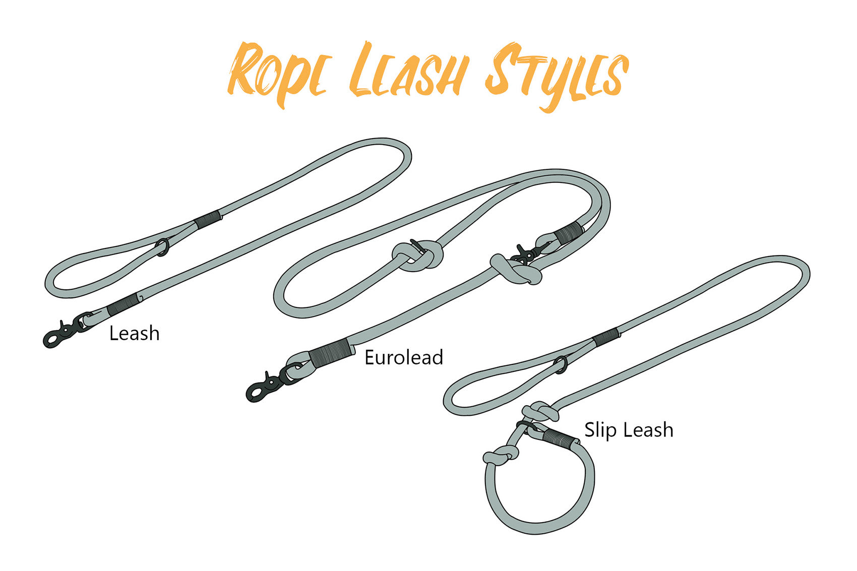 Custom Rope Dog Leashes