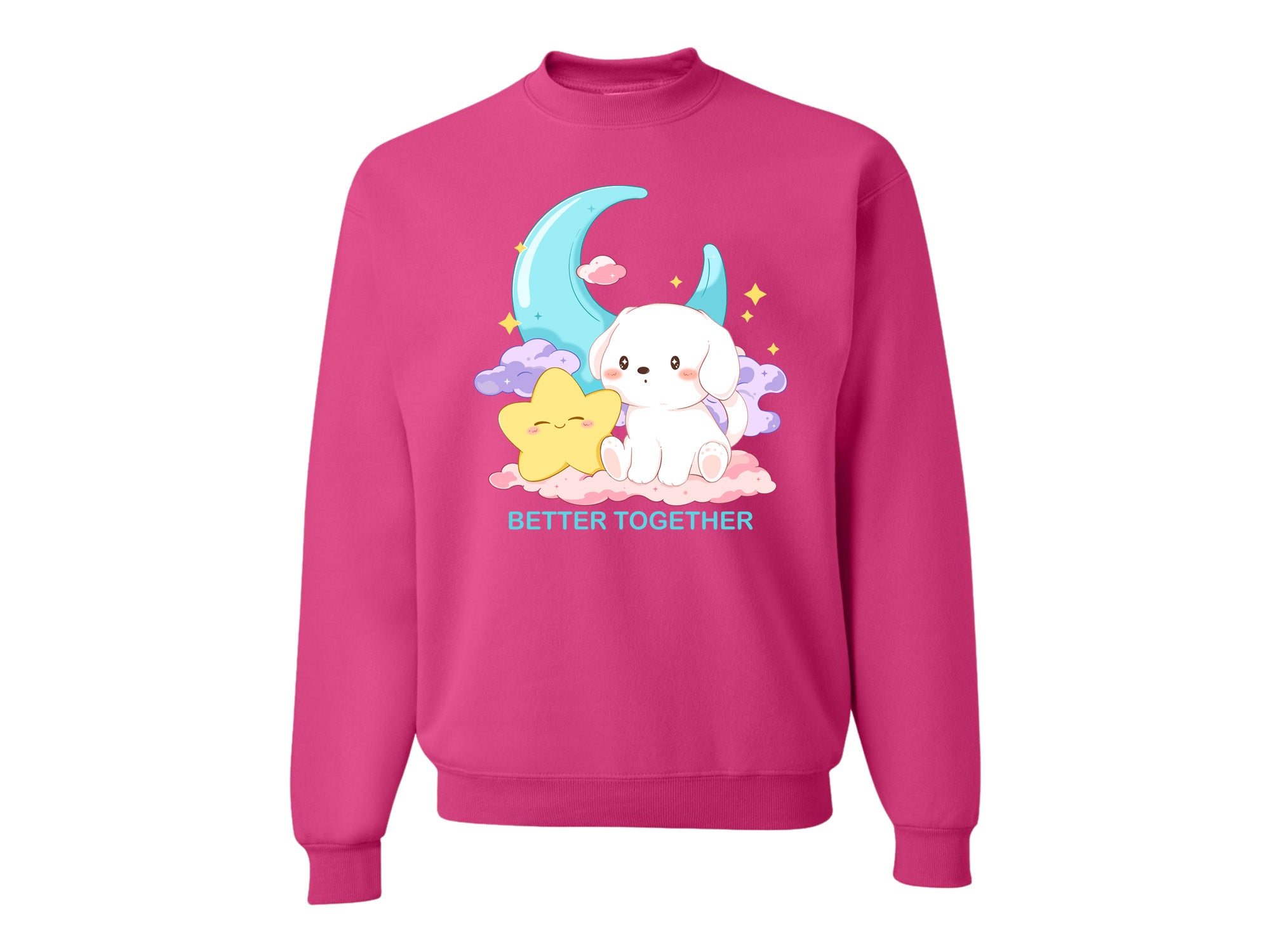 BETTER TOGETHER - Crewneck Sweater - Cyber Pink